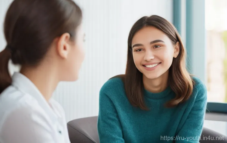 청소년상담사 자격증 응시료와 비용 - **Prompt:** A compassionate female psychologist, around 35 years old, with kind eyes and a warm, emp...