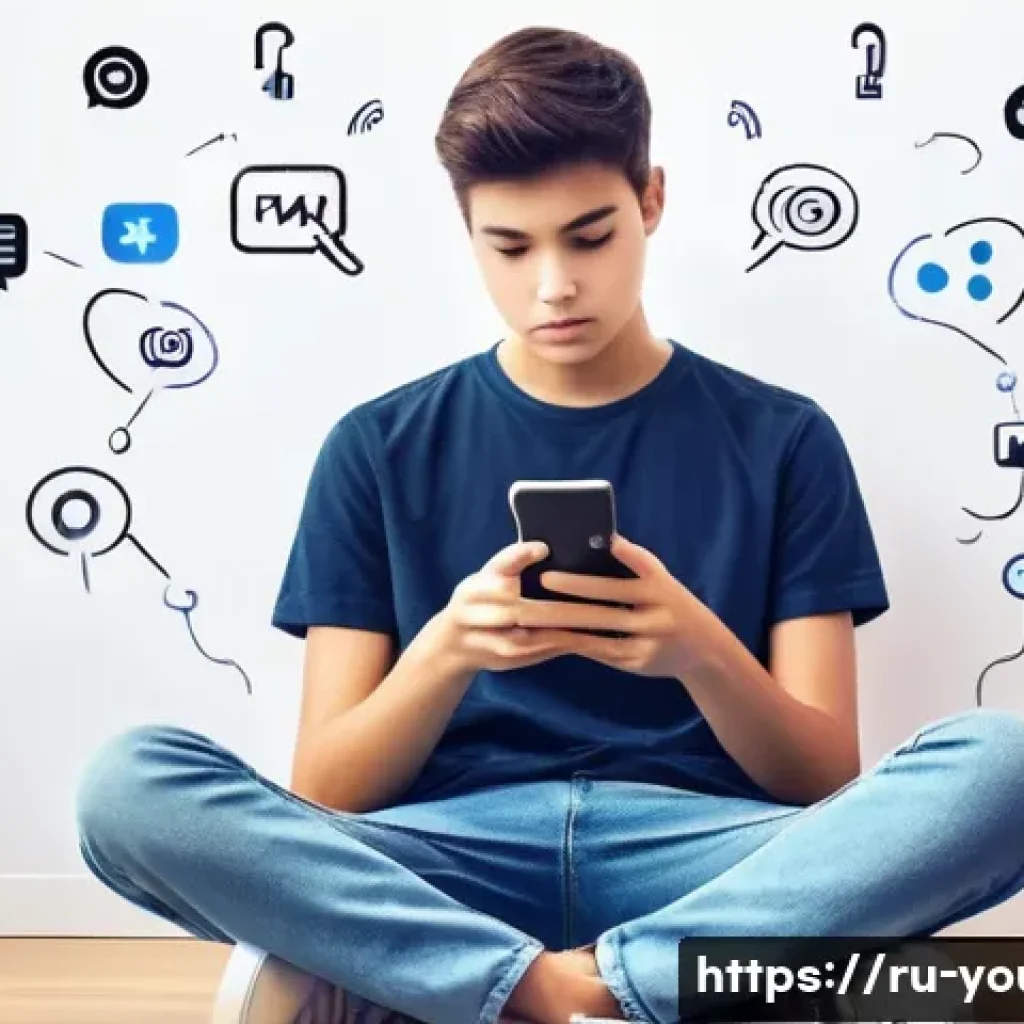 청소년상담사와 관련된 국내외 사례 연구 - **Prompt 1: Digital World Challenges and Resilience**
A realistic, high-definition image of a ma...