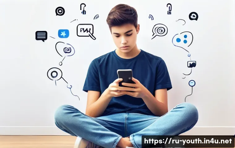 청소년상담사와 관련된 국내외 사례 연구 - **Prompt 1: Digital World Challenges and Resilience**
A realistic, high-definition image of a ma...