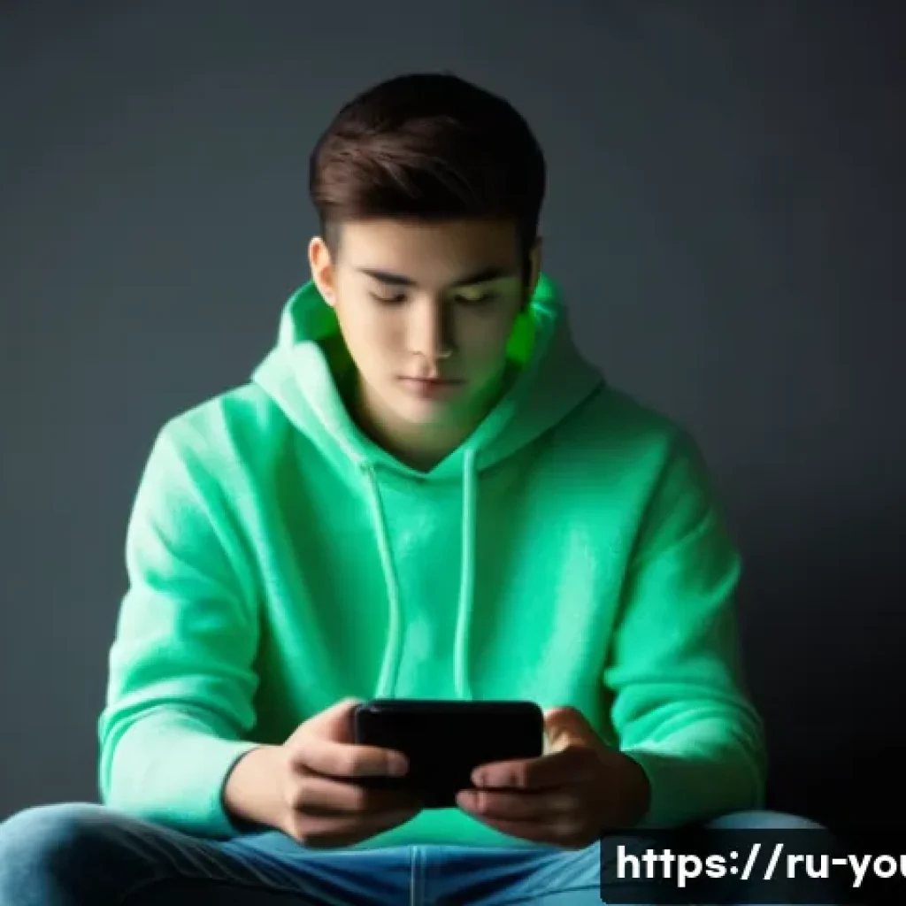 청소년상담사와 관련된 최신 연구 동향 - **Prompt 1: Reflective Digital Youth**
A realistic, high-definition image of a 16-year-old male ...