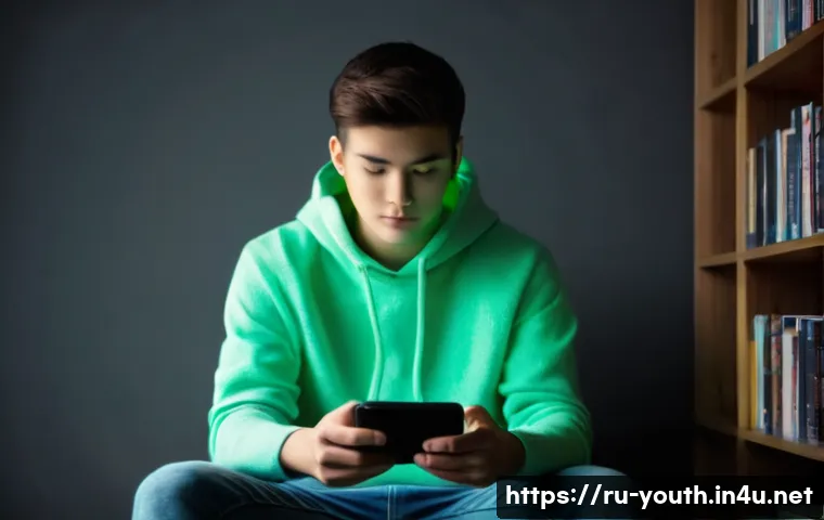 청소년상담사와 관련된 최신 연구 동향 - **Prompt 1: Reflective Digital Youth**
A realistic, high-definition image of a 16-year-old male ...