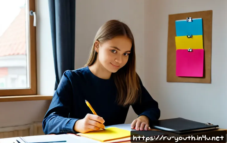 Home 31 청소년상담사 시험 이후 경력 관리 방법 - Photorealistic career planning scene for a newly certified youth counselor in Russia, a confident yo...