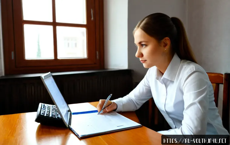 Home 17 청소년상담사 자격증 합격률 통계 - Photorealistic Russian university student in a modest study room reviewing a blank exam results char...